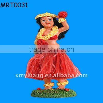 polyresin hawaii hula girl with Ukuleles