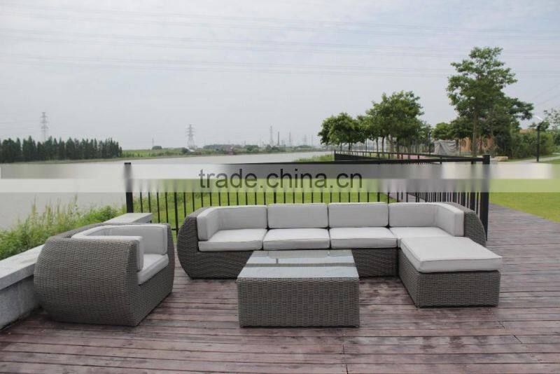 Luxury outdoor furniture sectional sofa rattan garden sofa set