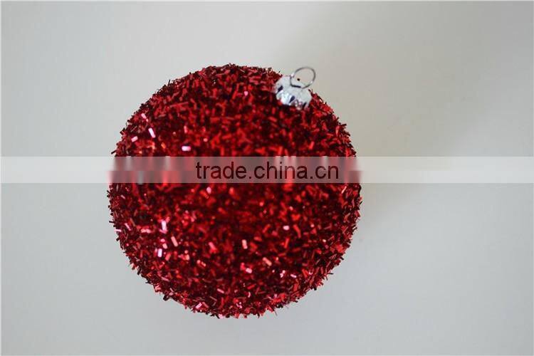 festival shiny ball ornament 7cm diameter glowing color hanging ball