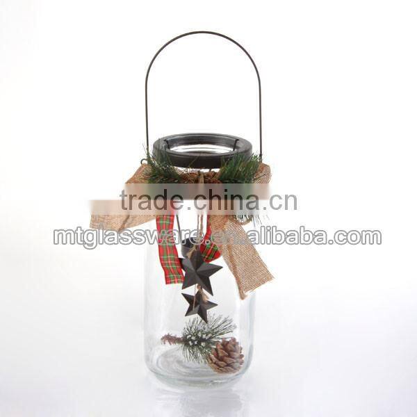 glass lantens with handle