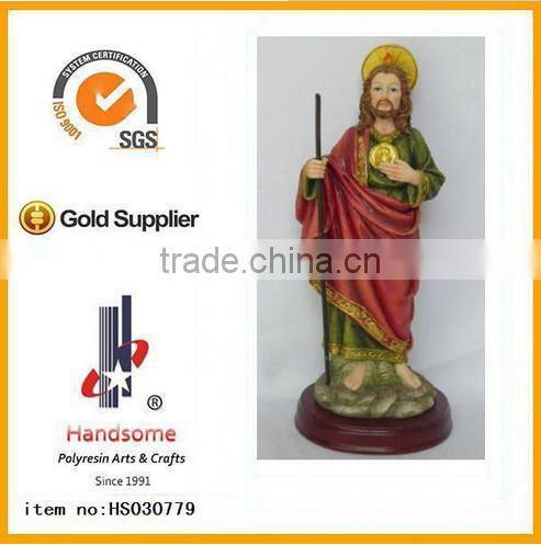 religious crafts resin saint Jude statue Custom religious crafts resin saint Jude figurine