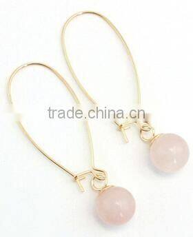 Lovely gemstone earrings turquoise crystal point earrings