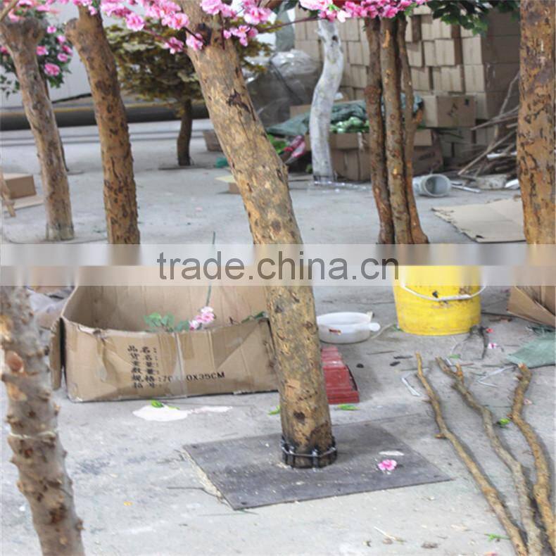 SJZJN 310 new Artificial Peach Tree Srtificial Sakura Flower Lobby Artificial Peach Blossom Tree