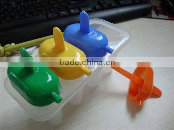 2095 New Plastic Home ice lolly mould with 4 cells