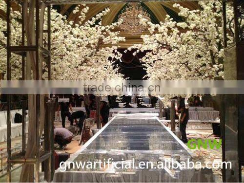 GNW FLA1603-4 artificial flower door fabric wedding arch door