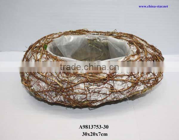 birch twig garden planter