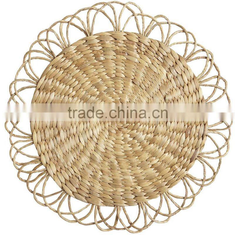 White washed color, vietnam rectangular place mat/ woven table mat