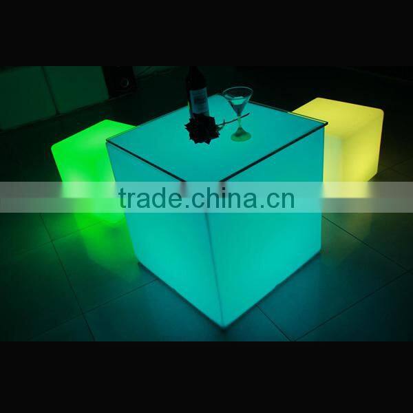 RGB rechargeable color changing outdoor waterproof light magic led cube