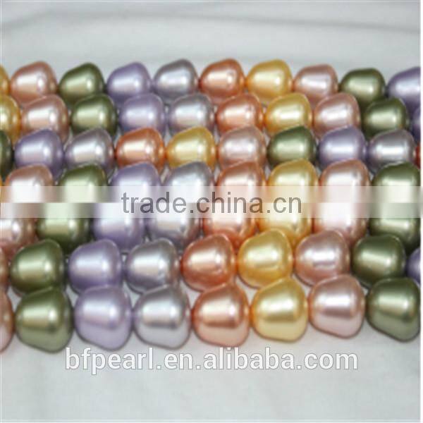 12-15mm Pear Shape Shell Pearls Loose Strands Jewelry Wholesale