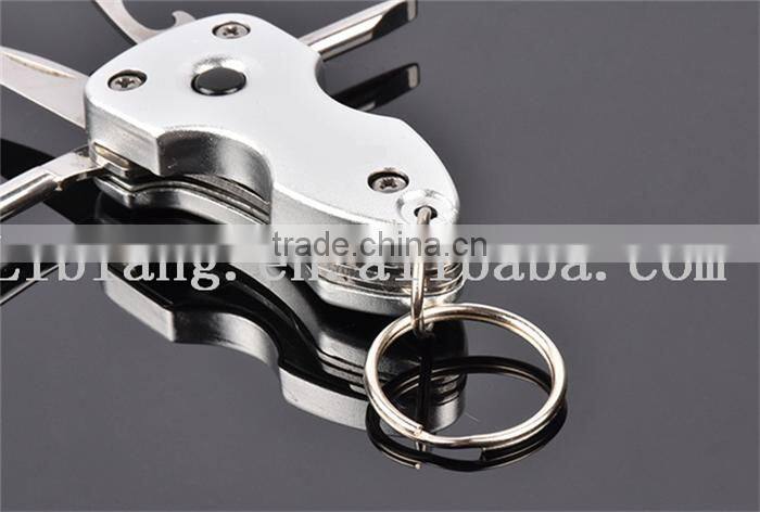 3CR13MOV Outdoor 7-in-1Portable Mini Key Ring