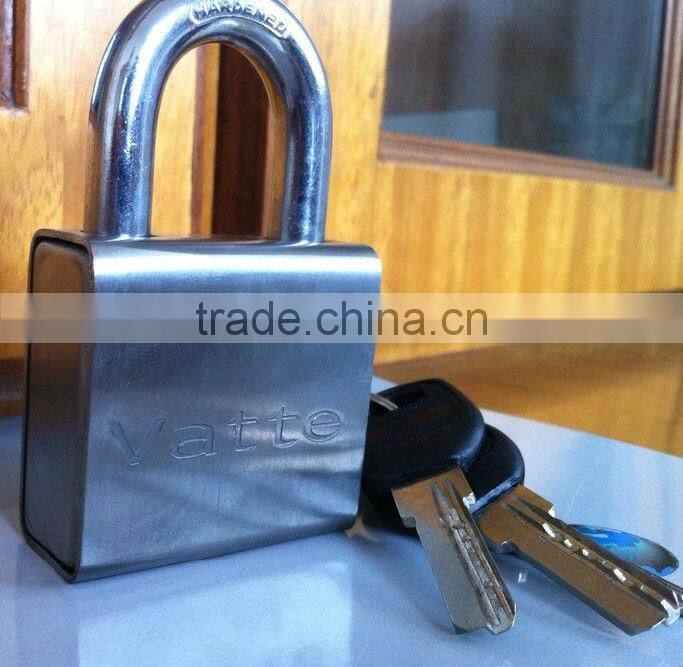 Stainless steel armored square padlock iron padlocks