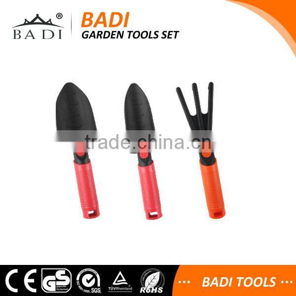 high grade hot sale colorful garden tool set with red soft handle
