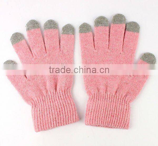Acrylic Knitted Smartphone Touch Screen Gloves ZMR712