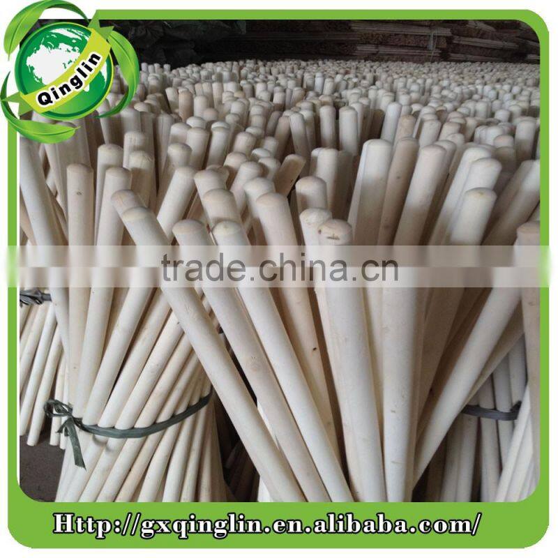Natural wooden broom handle with italian screw & end cap whoiesale