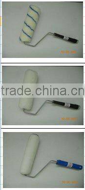 Sponge paint roller brush with plastic/metal handle