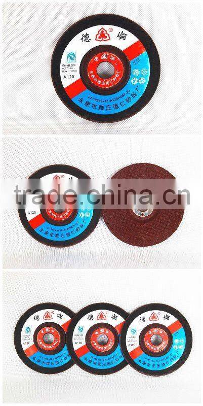 T27 4'' 100mm Abrasive disc Grinding Wheel For steel, cast iron