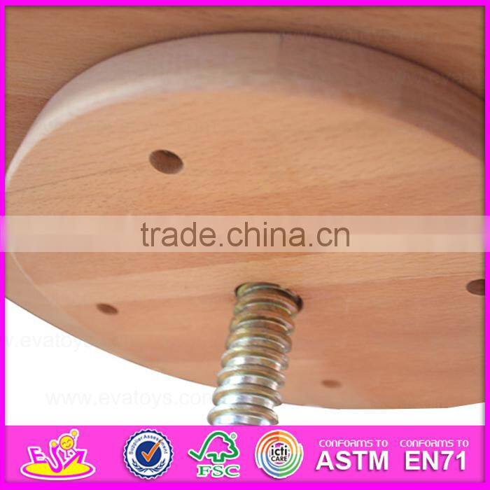 Top quality can adjustable height wooden Simple Spiral Swivel Lifting Stool W08G147