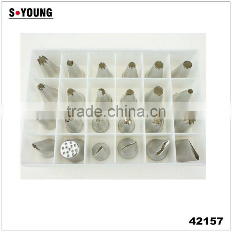 42157 Stainless Steel Cake Decorating Tips/Mouth for Pastry bag/Fondant Tools
