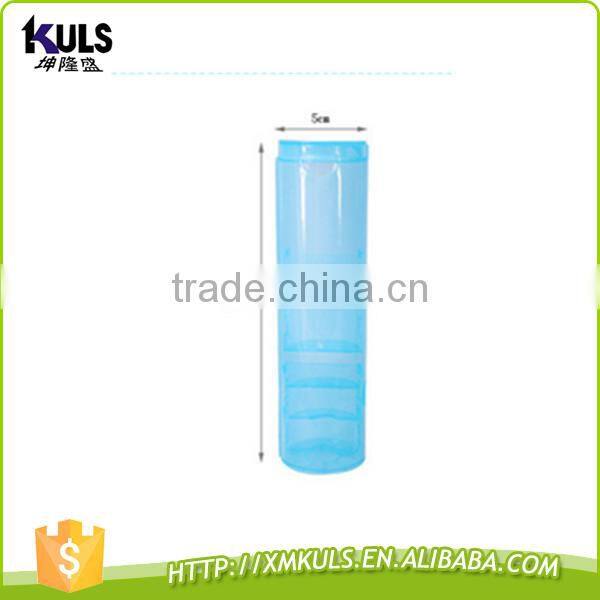 Multi-function creative candy color plastic pen container transparent plastic box