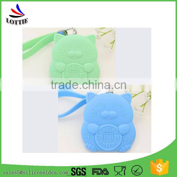 Flexible Silicone Card bag lovely silicone key bag /cute key holder wallet