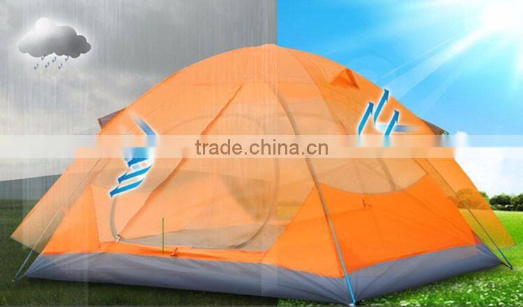 outdoor camping double layer 2 person water proof 4 seasons hiking tent