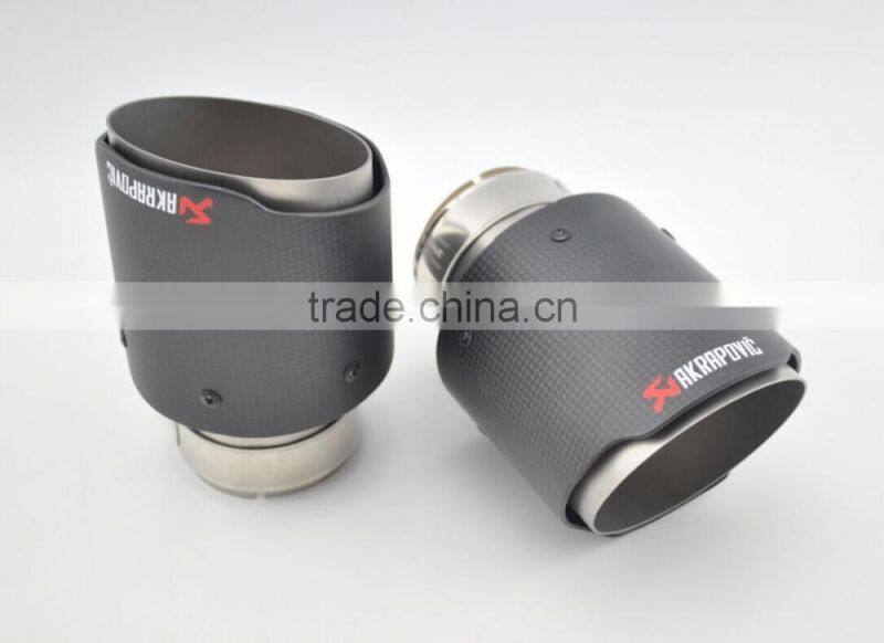 factory price akrapovic china car exhaust muffler tip Akrapovic carbon fiber exhaust tip muffler pipe
