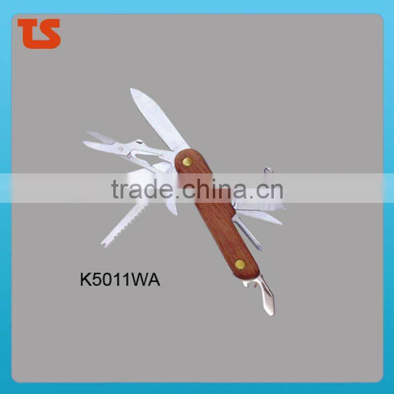 "STOCK" New design mini multi function stainless steel utility novelty pocket LED tool knife K5011WA