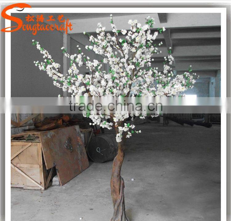 Wholesale fake cherry blossom lighted tree small cherry blossom trees cherry blossom led tree lamp