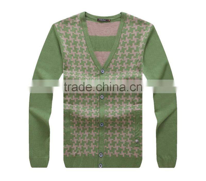 Latest sweater designs knitted sweater men cardigan