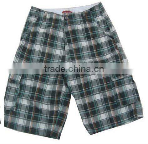 Latest mens summer check shorts man