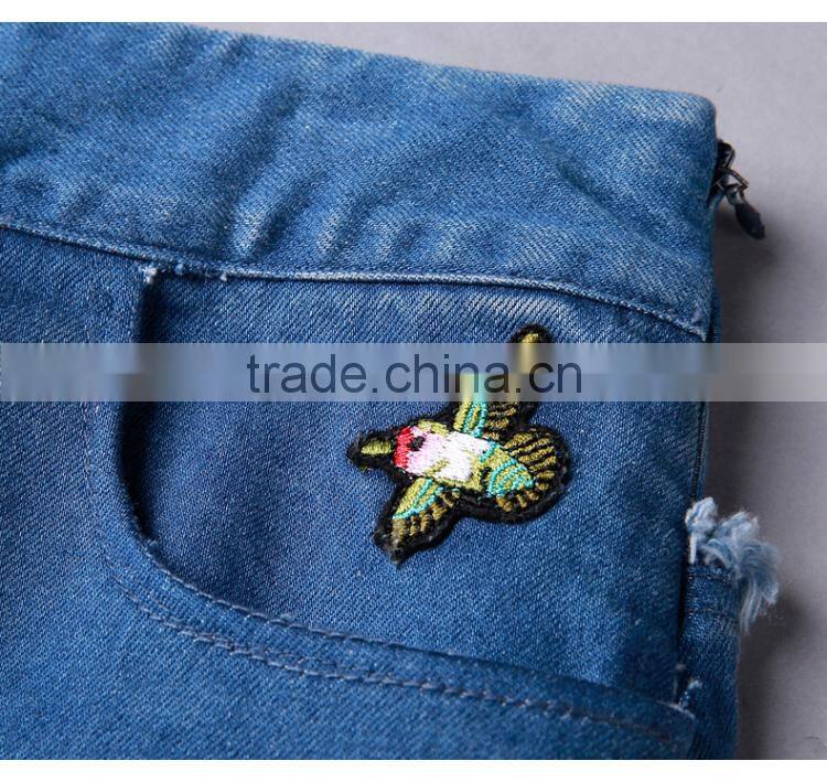 Summer High waist half skirt female cowboy Printed Fashion Casual Women skirt