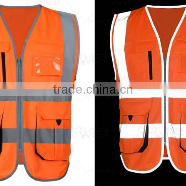 Safety work jacket Hi-Vis reflective jacket security jacket for men