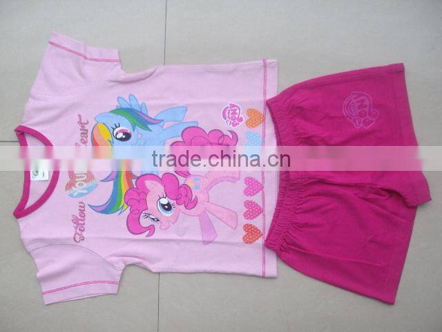 CUTE PRINTED GIRLS SHORTS PAJAMA SETS , SUMMER PAJAMA SET FOR KIDS