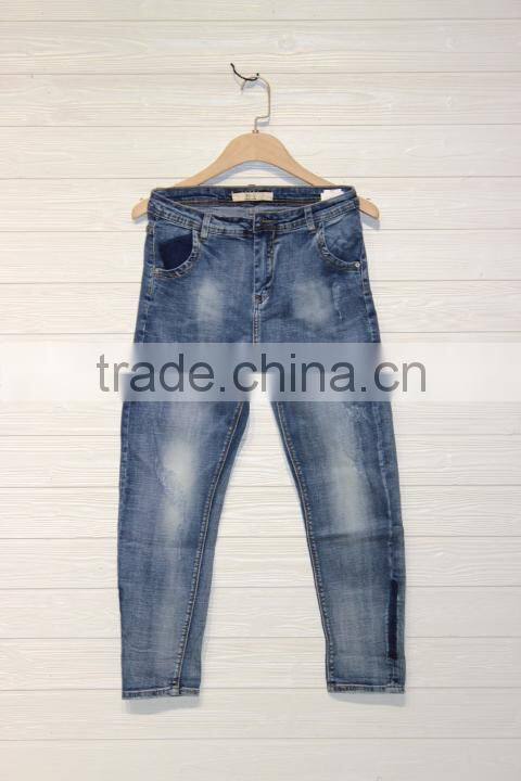 GZY Fashion customized size baggy soild men's design private label jeans casual jeans negotiate price