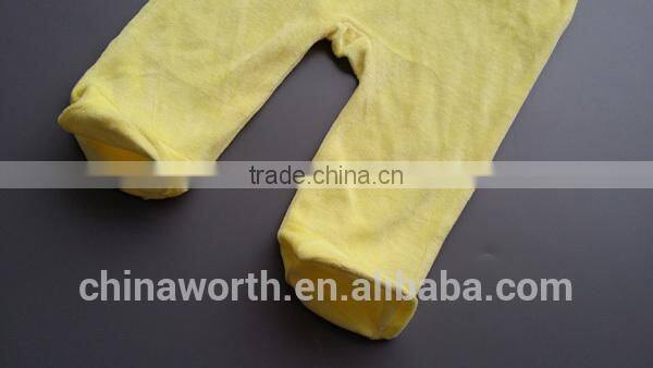 Warm and Soft hand feeling Velvet long sleeve footed romper for baby