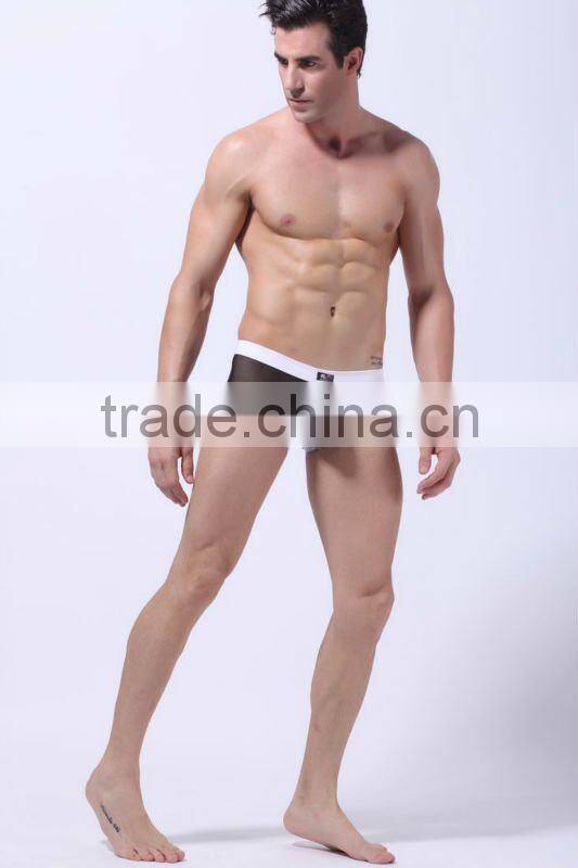 2012sexy color matching boxer shorts for men ,high quality and transparent boxer shorts