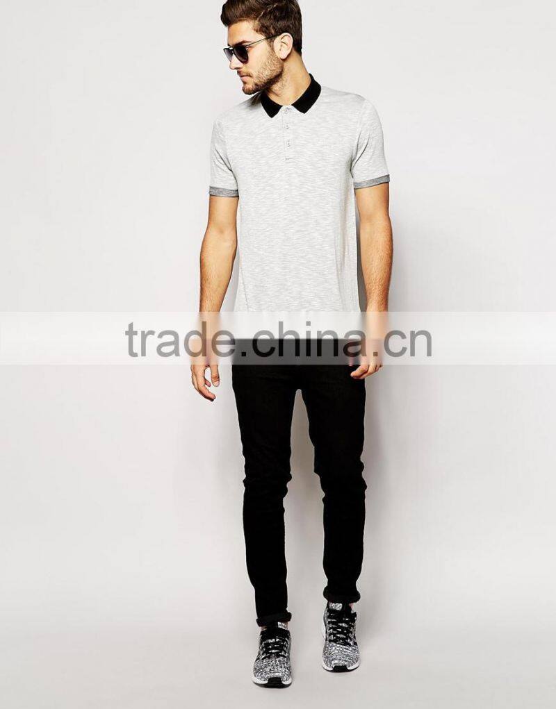 Custom men's loose knit polo shirt wholesale China factory polo shirt cheap wholesale polo shirt factory