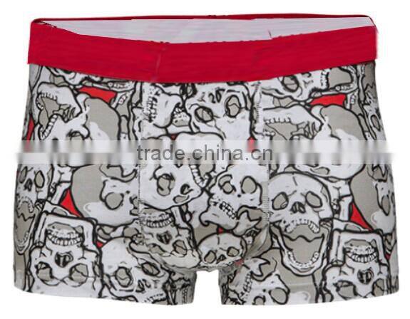 Men sexy pop colorful 3D print cotton boxer shorts briefs