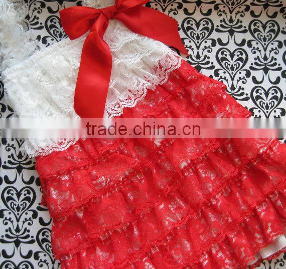 Lovely style child dress Newborn Girl Christmas Christening Lace Dress