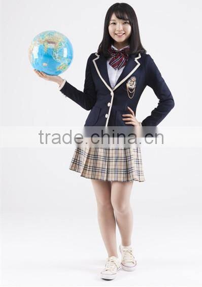 China Factory Price Juqian School Uniform Blazer Custom School Uniform Suit Designs