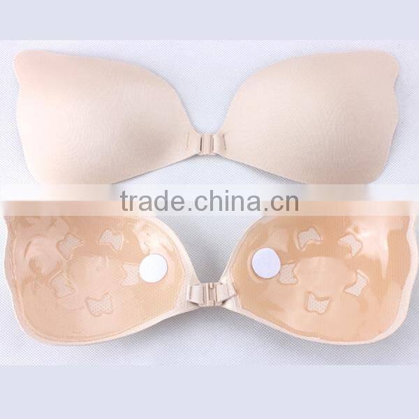 1/2 Cup Silicone & Spandex Wire Free & Push Up Invisible Bra