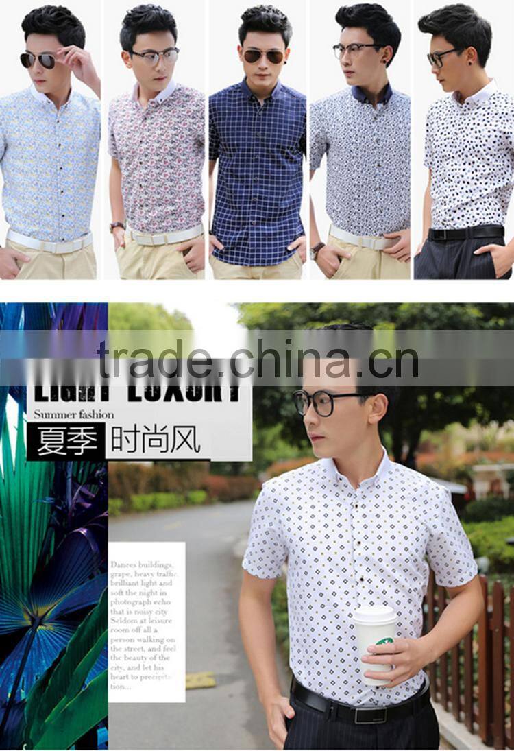 Latest shirt designs for men 2016 fancy custom elongated printed hawaiian short sleeve t-shirt