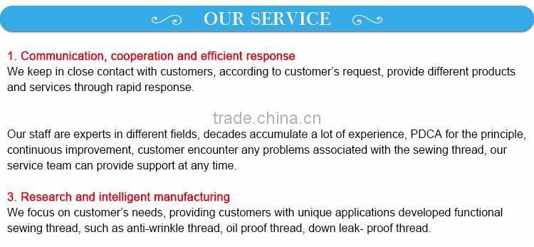 High strength polyester 100D sewing thread for ski gloves