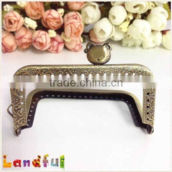 8.5cm Hello Kitty Handmade Metal Handbag Handle Clutch Purse Frame
