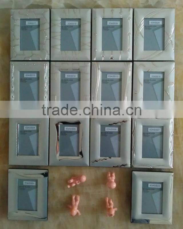 High Quanlity Assorted Design Silver plated metal photo frame KJJ-3