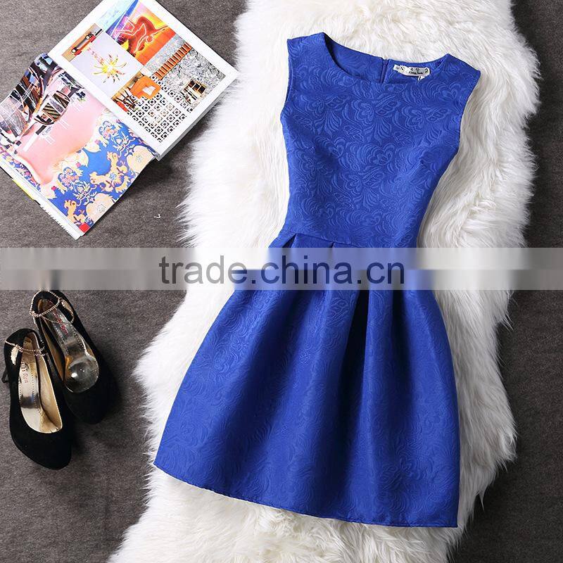 pink solid color printed A line dress/sym rose multi design sleeveless A line dress skirt