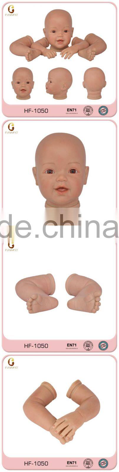 2017 new design OEM silicone vinyl baby doll kits wholesale