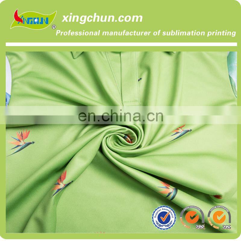 Quick dry shivering flowers design dye sublimation printed Kid's polo Tee shirts