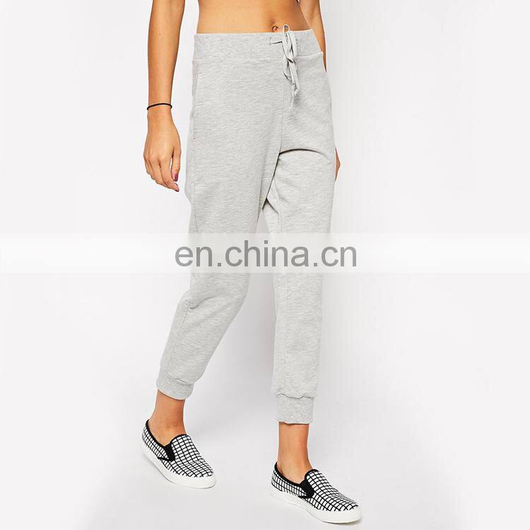 New arrival long gray custom jogger pants for women
