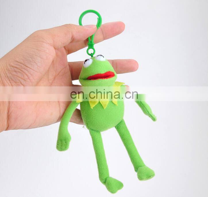 Wholesale big eye plush stuffed frog animal toy with long legs plush backpack clip toys